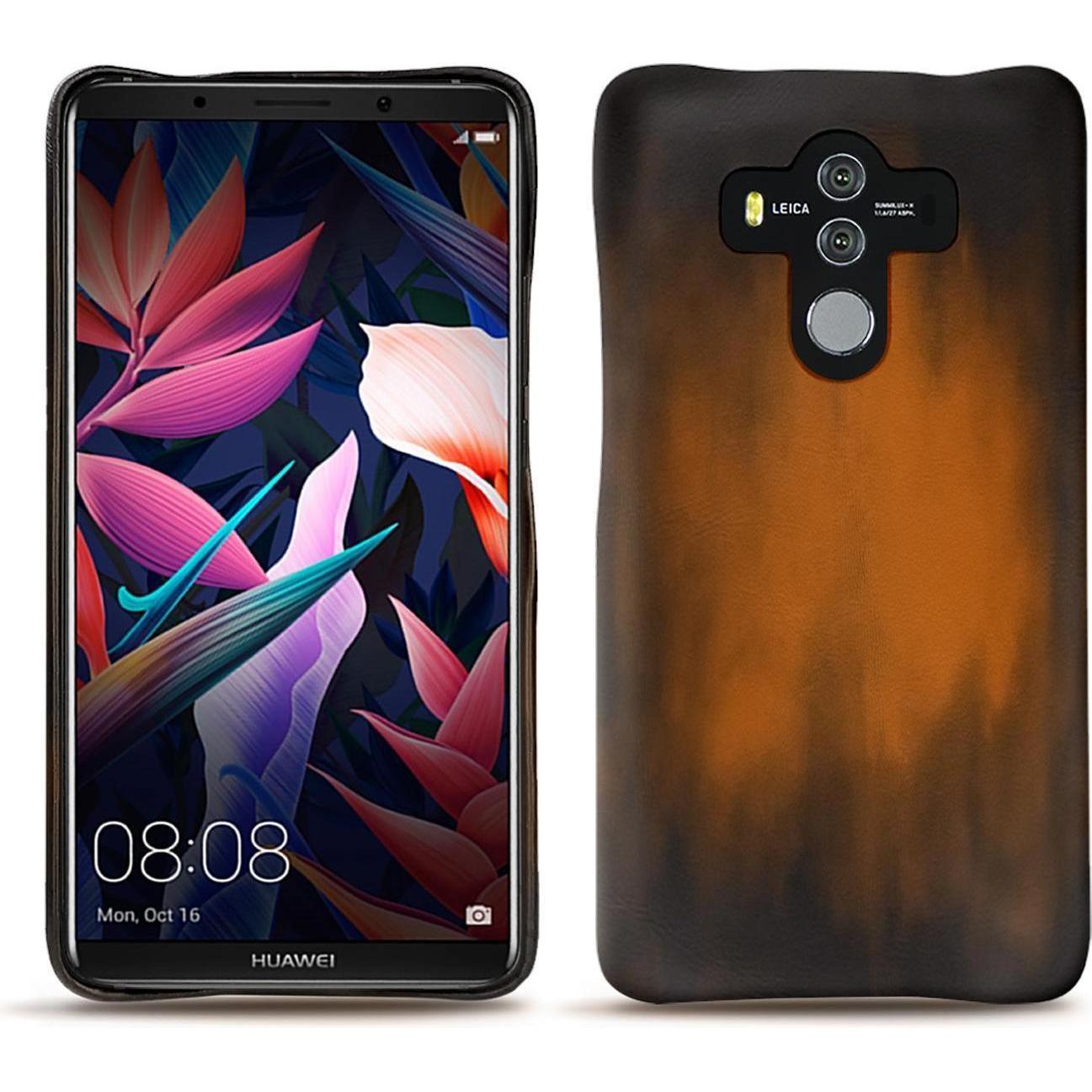 Noreve Lederschutzhülle (Huawei Mate 10 Pro), Smartphone Hülle, Braun