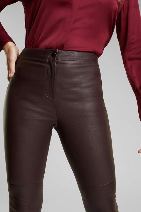Produktbild Esprit Elegante Lederhose mit schmalen Beinen, maschinenwaschbar (34)