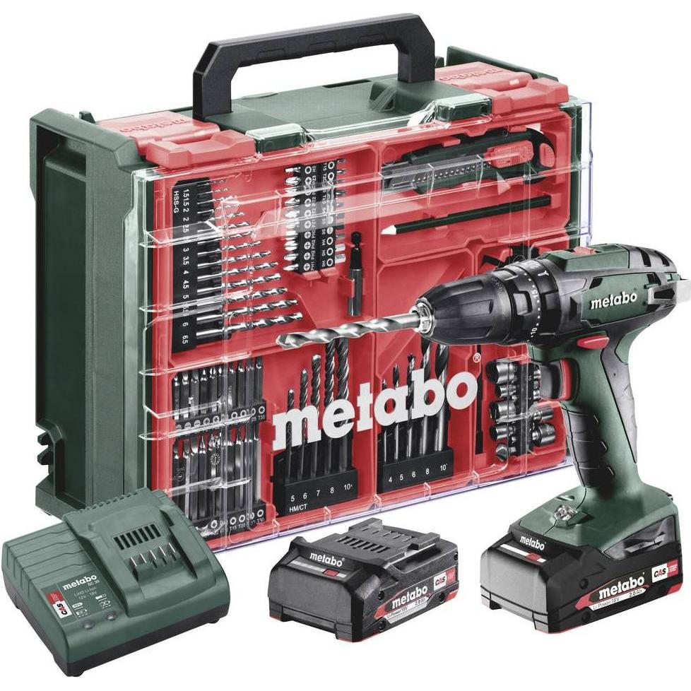 Metabo, Bohrmaschine + Akkuschrauber, SB 18 Set (Akkubetrieb)