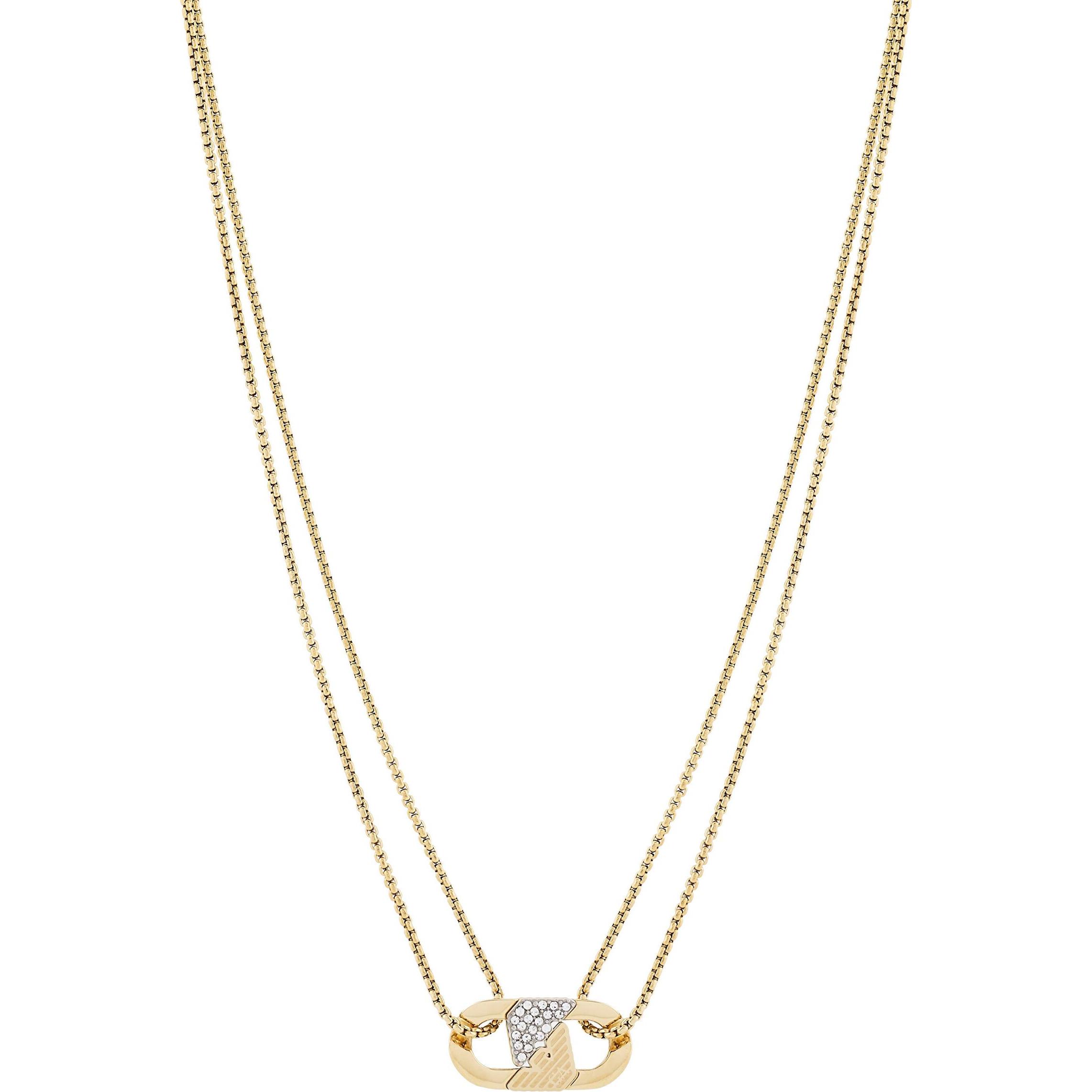 Emporio Armani, Collana, - Distinctive men's necklace with crystals EGS3174710