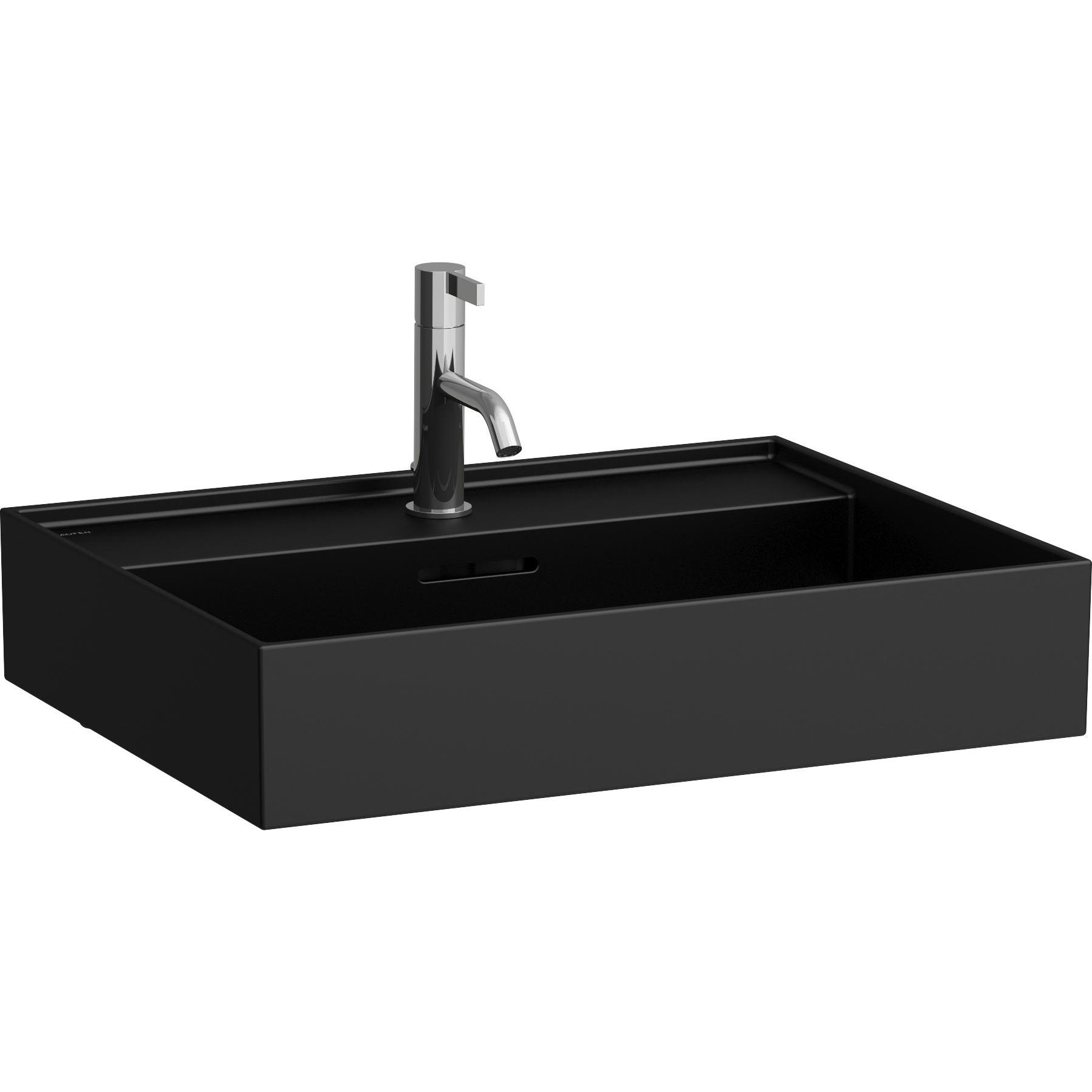Laufen, Waschbecken, Kartell Waschtisch unterbaufähig, 1 Hahnloch, mit Überlauf, 600x460mm, H810333 (640 mm, 200 mm)