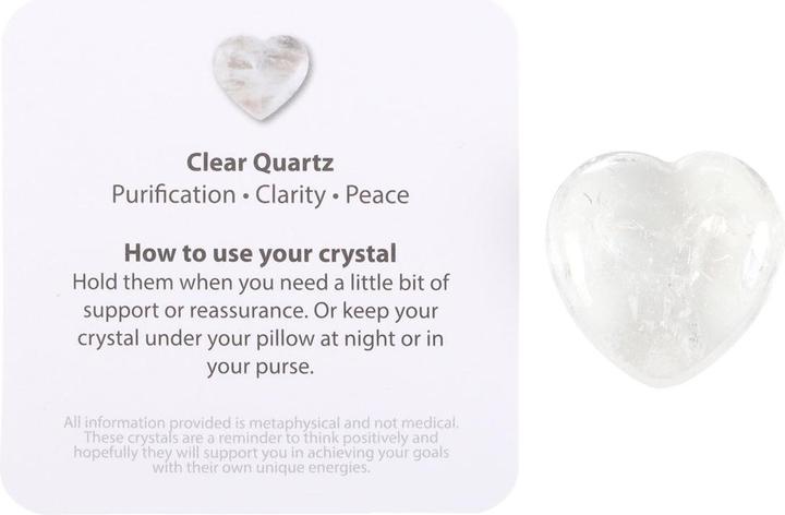 Actual product image Something Different You Rock Quartz Heart Decorative Crystal