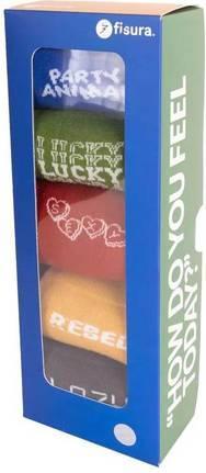 Immagine prodotto Fisura Socken "How do you feel today?" (Confezione da 5 pezzi, 38 - 45)