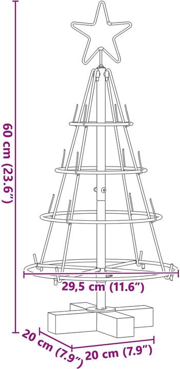 Produktbild vidaXL Weihnachtsdekoration (60 cm)