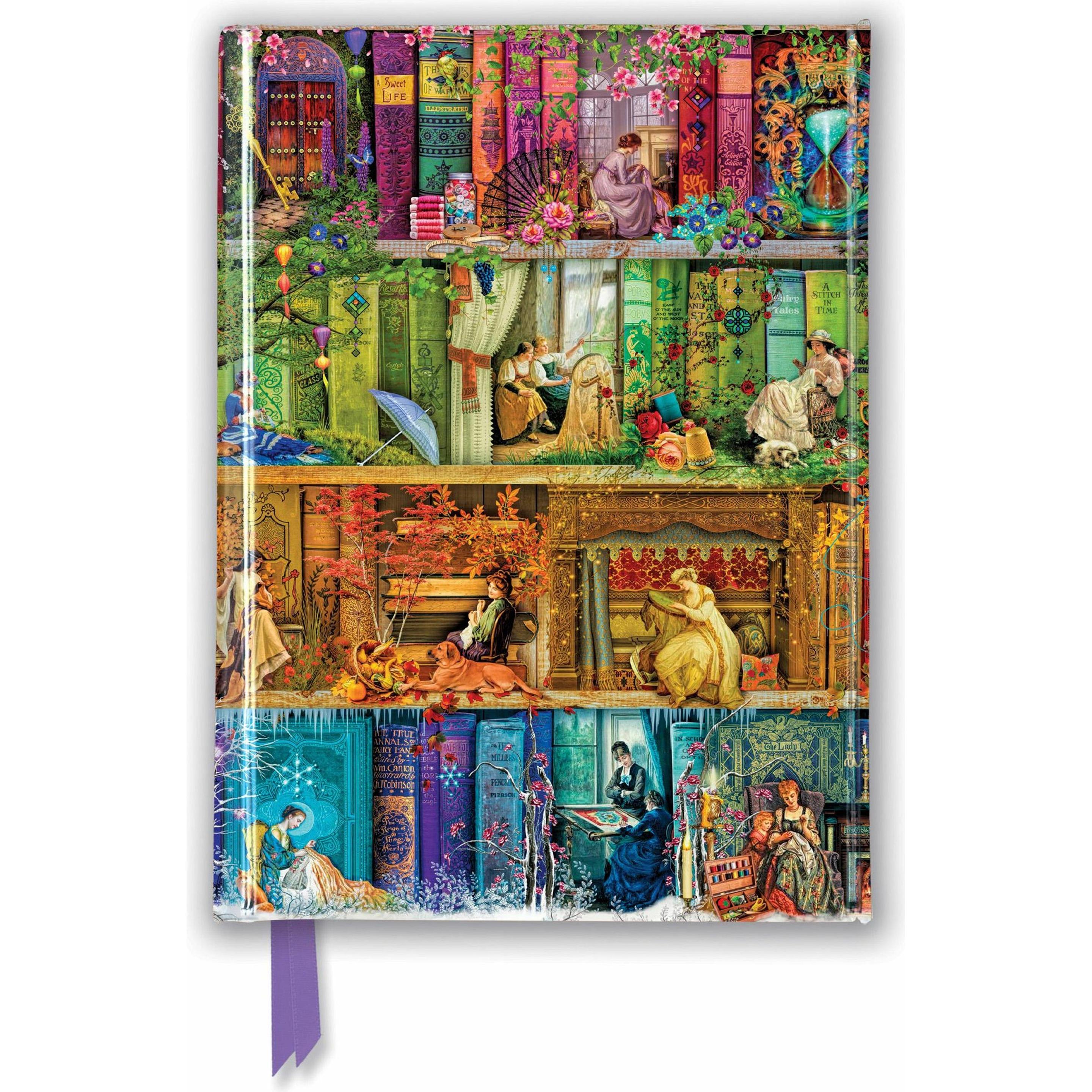 Flame Tree, Heft + Block, Kunst-Notizbuch (A6, Liniert, Harter Einband)