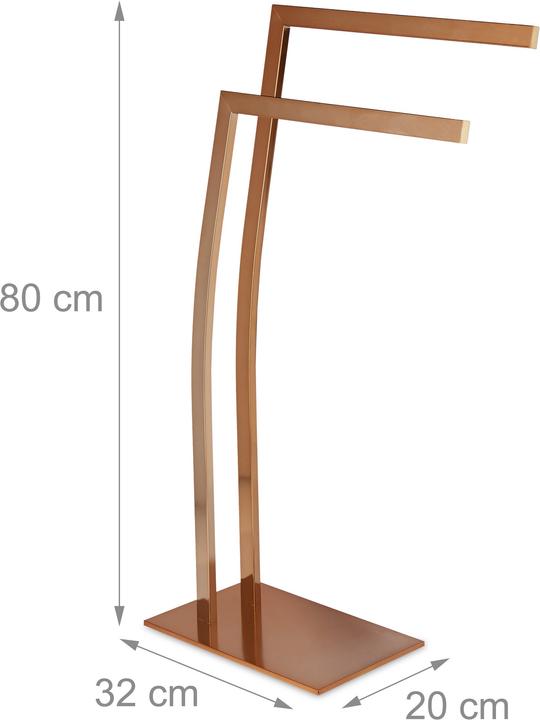 Actual product image Relaxdays Towel Holder, No Drilling