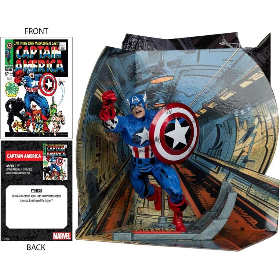 Thumbnail - McFarlane Marvel Collection PVC Statue 1/10 Captain America (Captain America #100) 12 cm