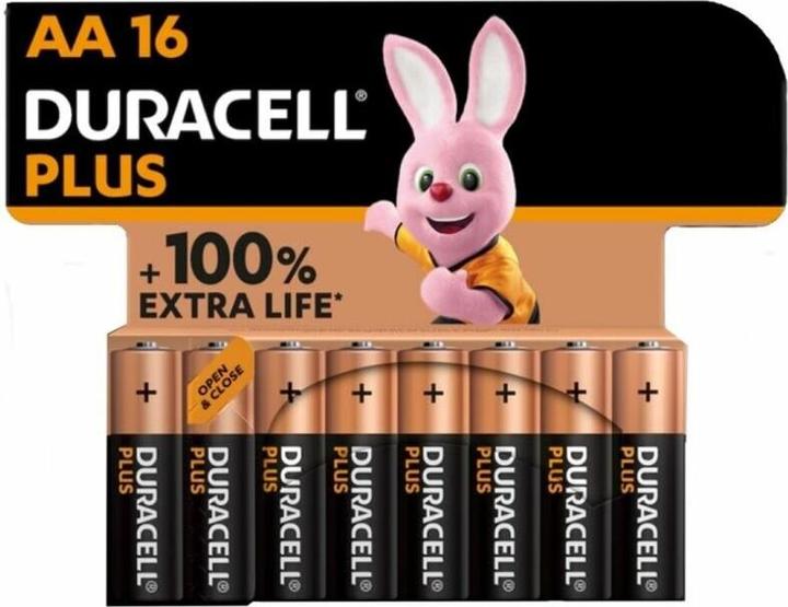 Productafbeelding Duracell Batterij Plus NIEUW - AA MN1500/LR06 Mignon (16 Pcs., AA)