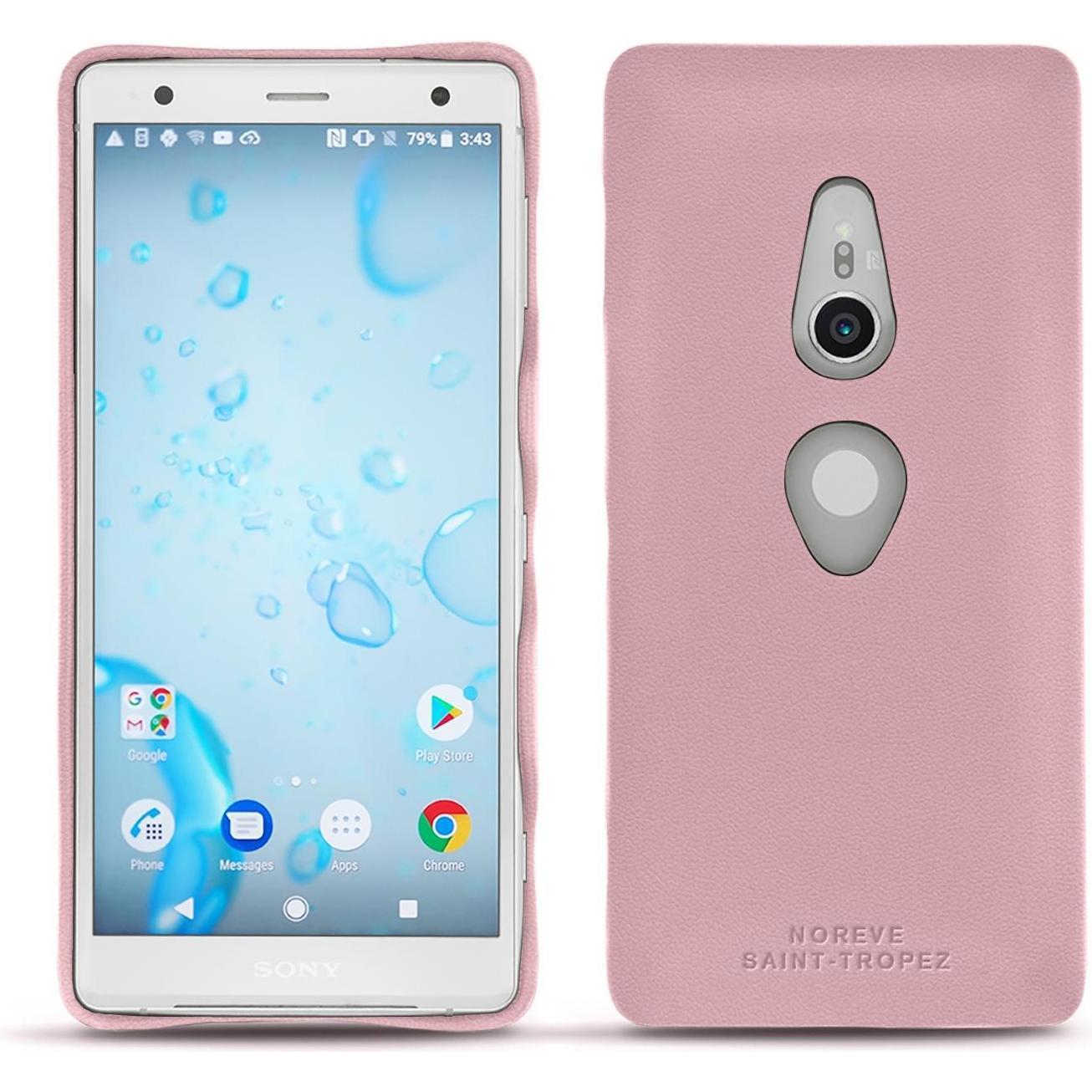 Thumbnail - Noreve Lederschutzhülle (Sony Xperia XZ2), Smartphone Hülle, Rosa