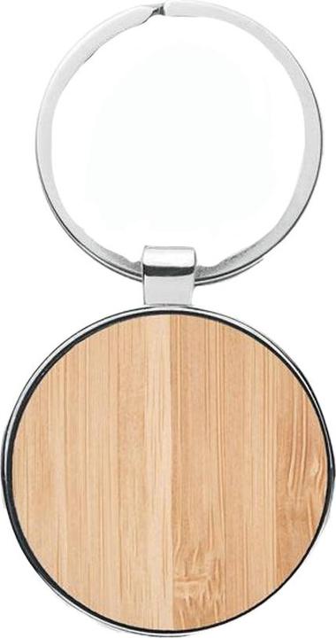 Actual product image MidOcean Ballarat Round Bamboo Keyring
