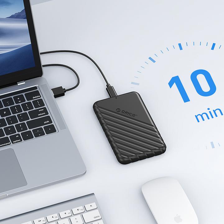 Produktbild Orico HDD / SSD Enclosure 25PW1-U3 for SATA 2.5inch, microUSB 3.0, Black (2.5")