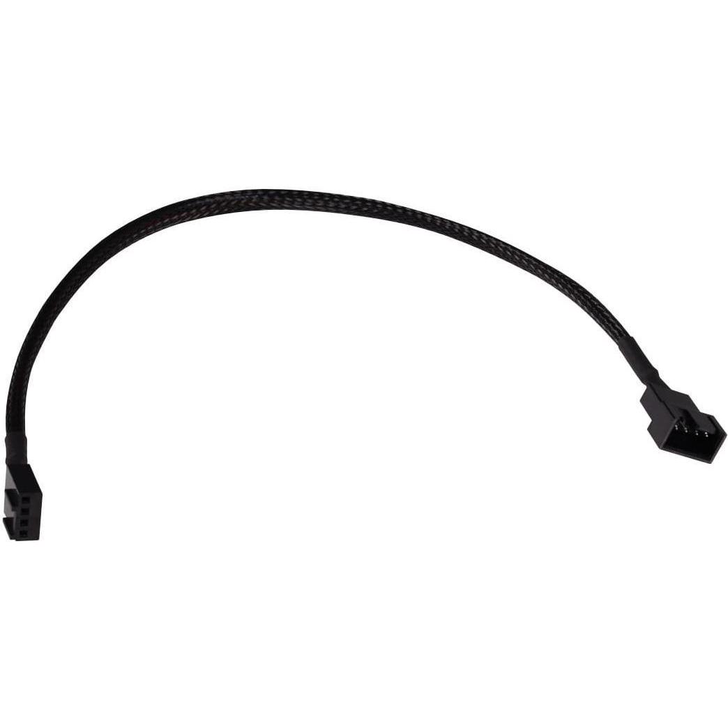 Alphacool LK L??fterkabel 4-Pin auf 4-Pin Verl??ngerung 30cm (1 x), PC Lüfter, Schwarz
