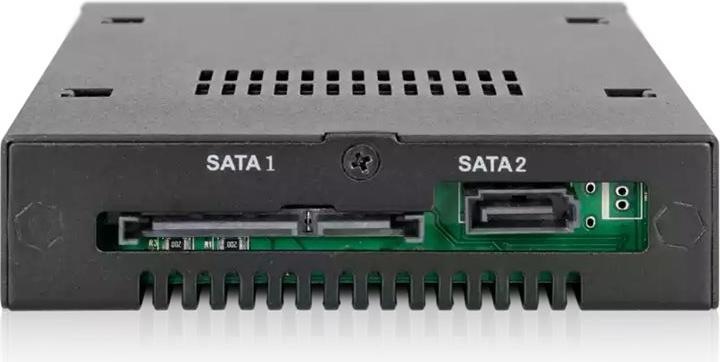 Actual product image Icy Dock MB492SKL-B 3.5in Case 2.5in HDD or SSD SAS SATAIII for industrial systems with dust cover....