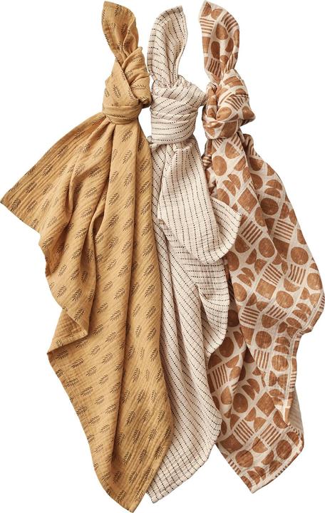 Image du produit Vertbaudet Lot de 3 langes pour bébé ETHNIC (70 cm, 70 cm)