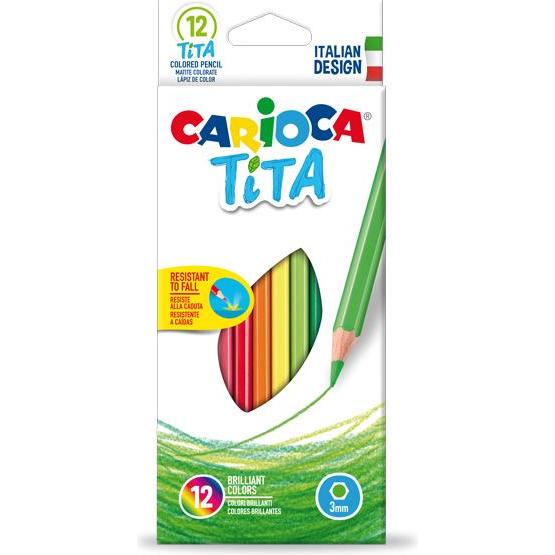 Carioca, Malstifte, Farbstift Tita E-12 (Mehrfarbig, 12 x)