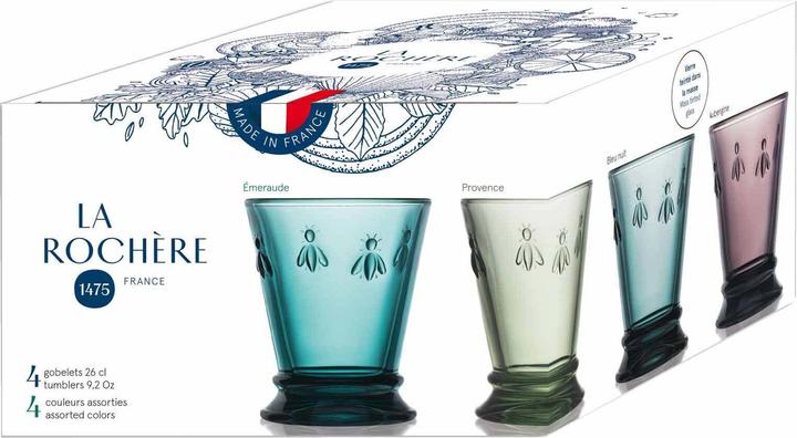 Actual product image La Rochère Abeille 4drink Mug Coloured.26cl (0.26 l, 4 x)