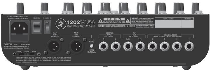 Image du produit Mackie 1202VLZ4 Table de mixage pour DJ
