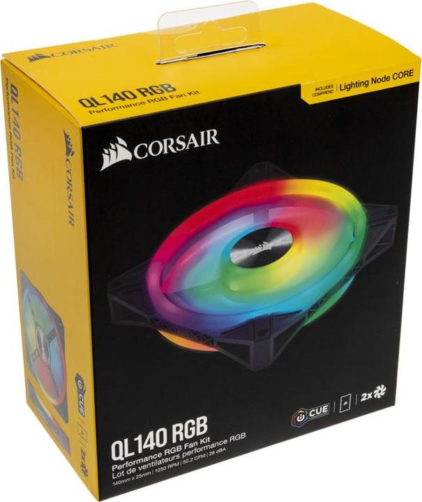 Produktbild Corsair iCUE QL140 RGB (140 mm, 2 x)