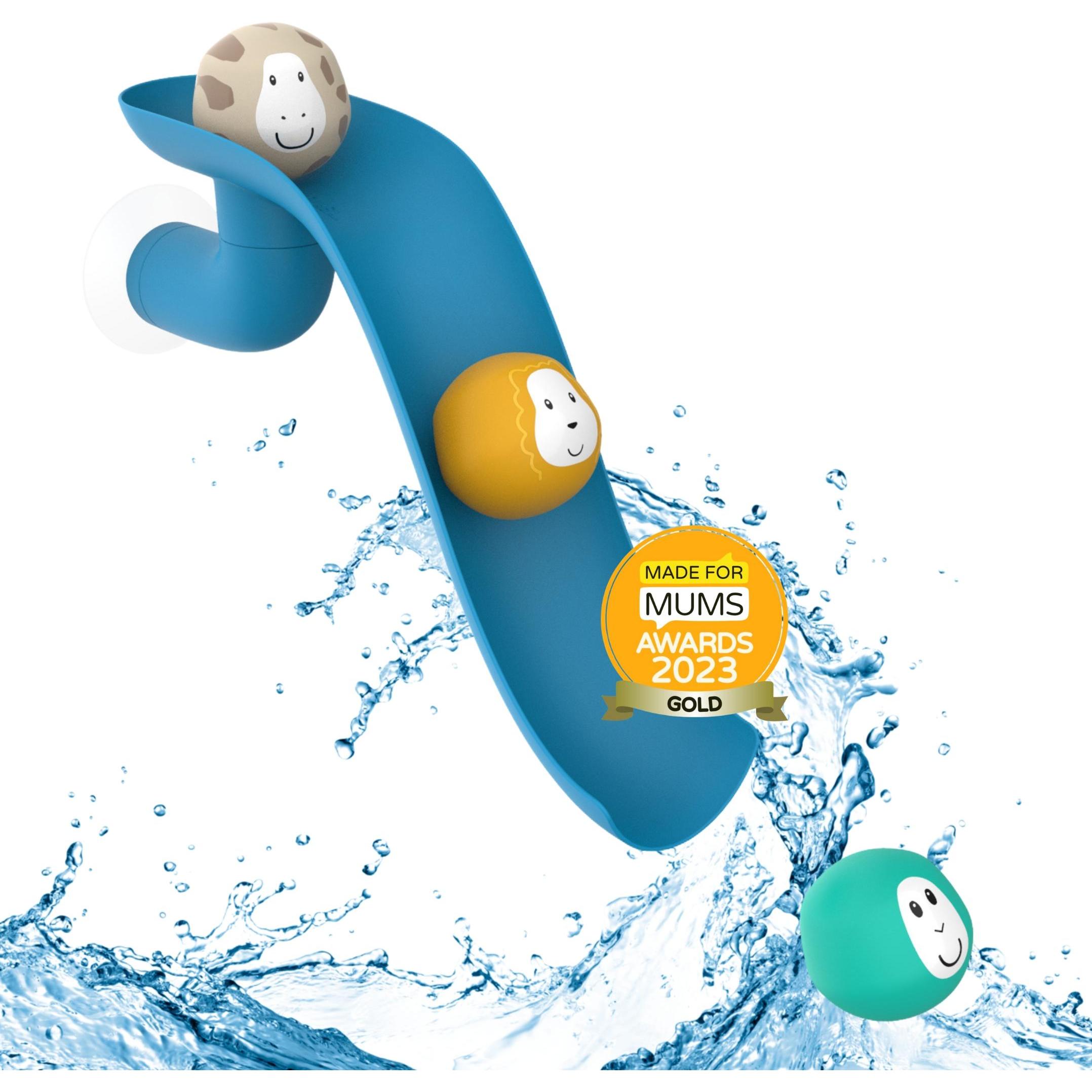 Thumbnail - Matchstick Monkey Badespielzeug BATHTIME, 4 Stk., Blau, ab 12 Monaten, MM-B-SSG-002