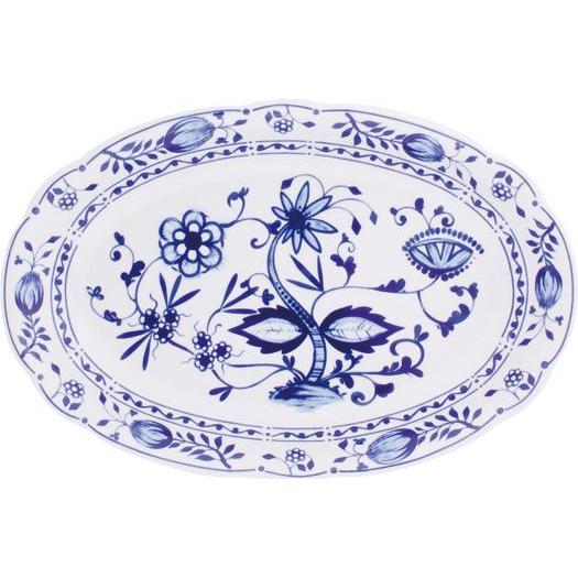 Kahla Rossella Zwiebelmuster Platte, Teller, Blau