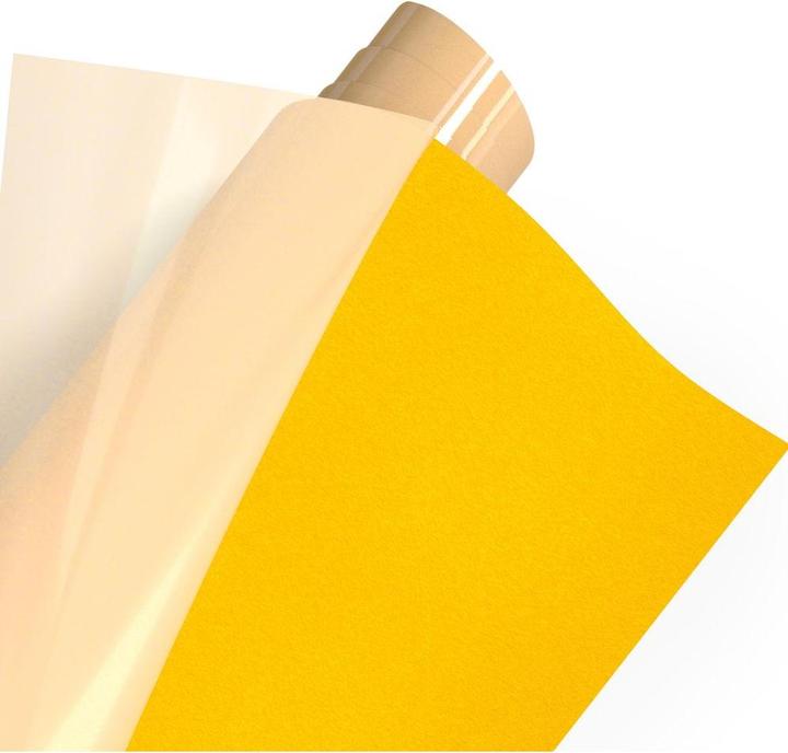 Immagine prodotto Poli-tape Aufbügelfolie Tubitherm Flock, 30.5 x 61 cm, Zitrone matt