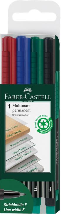 Actual product image Faber-Castell Multimark (Multicoloured, 0.60 mm, 4 x)