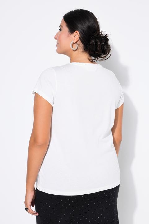 Produktbild Studio Untold T-Shirt, Slim Shape, silberner Circle-Print (60)