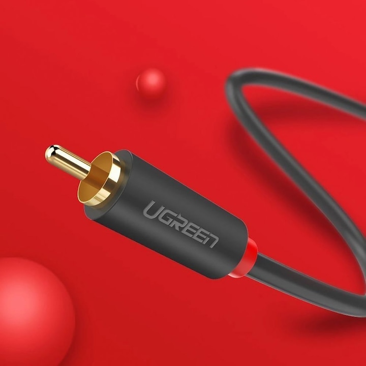 Produktbild Ugreen 2RCA (Cinch) to 2RCA (Cinch) Cable 3m (black) (3 m)