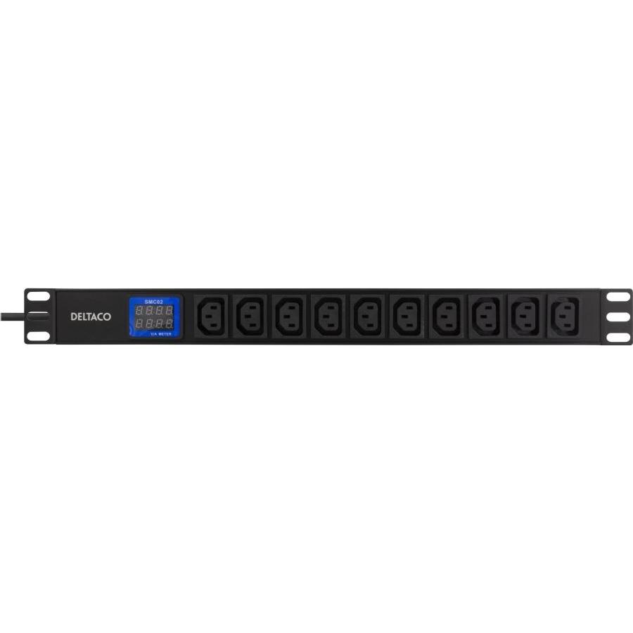 Deltaco GT-8640 power extension 10 AC outlet(s) Indoor Black, USV Zubehör