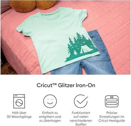Produktbild Cricut Iron On Glitter White