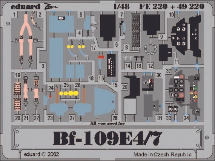 Actual product image Eduard Bf-109E4/7