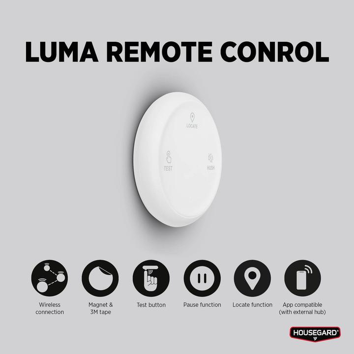 Actual product image Housegard Luma trdls fjernbetjening, hvid