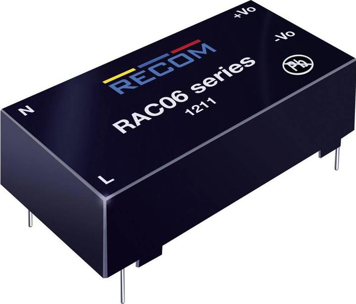 Produktbild Recom AC/DC-Printnetzteil RAC06-12SC 12 V/DC 0.5 A 6 W
