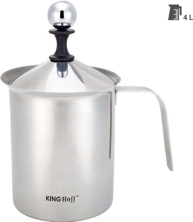 Produktbild Kinghoff Manueller Milchaufschäumer (400 ml)