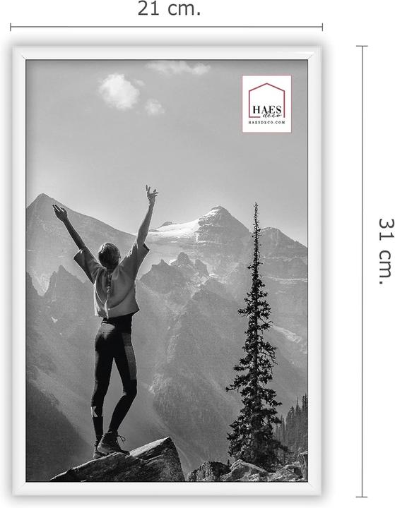 Actual product image Haes Deco Deco Kunststoff-Fotorahmen EF4W Easy Frame Weiss 20x30 cm (20 x 30 cm)