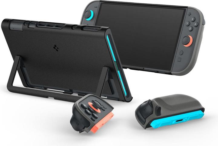 Immagine prodotto Spigen - Protective Case Nano Pop - for Nintendo Switch 2, Slim, with Kickstand - Black Sesame (Switch)