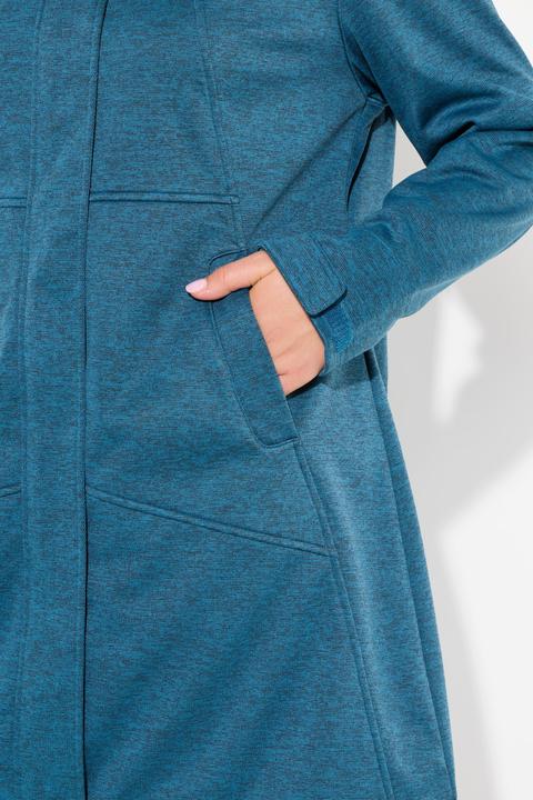 Produktbild Ulla Popken HYPRAR Softshelljacke, wasserabweisend, 2-Wege-Reissverschluss Kapuze (46, 48)