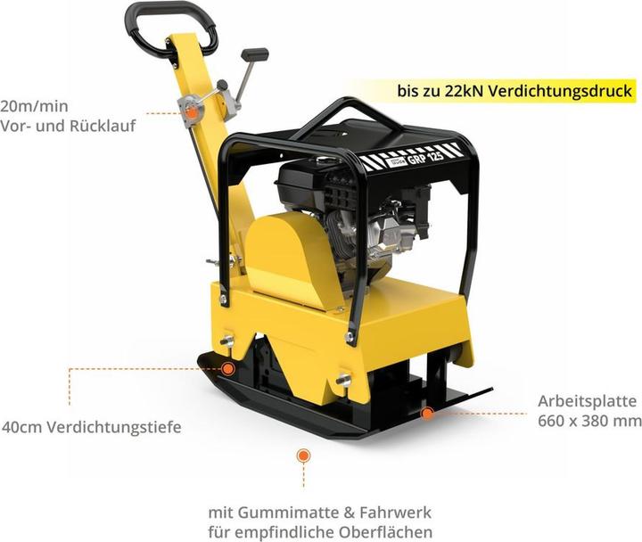 Immagine prodotto Güde - Rüttelplatte GRP 125