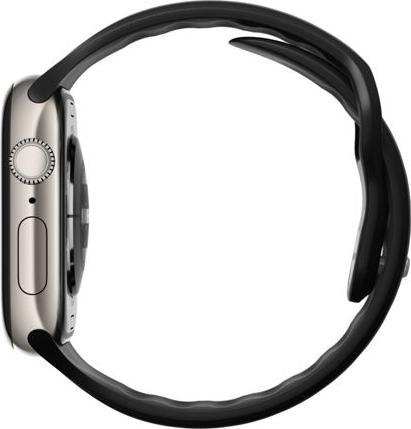 Actual product image Nomad Tempo Band 42mm Black (18 mm, compression moulded, PFAS-free FKM fluoroelastomer)