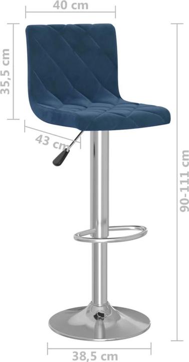 Actual product image VidaXL Bar stool