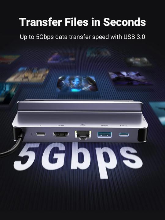 Produktbild Ugreen Docking Station 6in1 USB-C (USB-C, 6 Ports)
