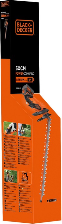 Immagine prodotto Black & Decker Comando di potenza GTC18504PC 18V (Tagliasiepi a batteria)