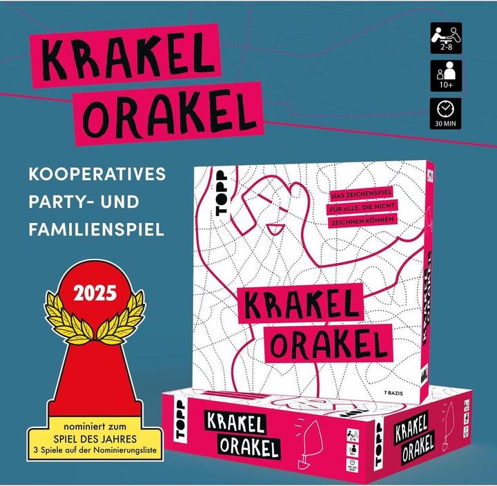 Actual product image Krakel-Orakel – Das Zeichenspiel für alle, die nicht zeichnen können (German, 2 - 8 Players)