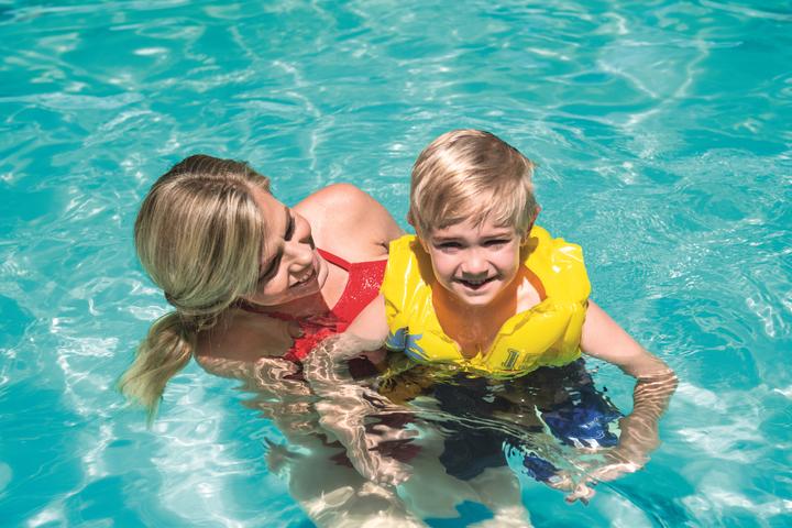 Productafbeelding Bestway Opblaasbaar zwemvest tropisch 41cm x 30cm