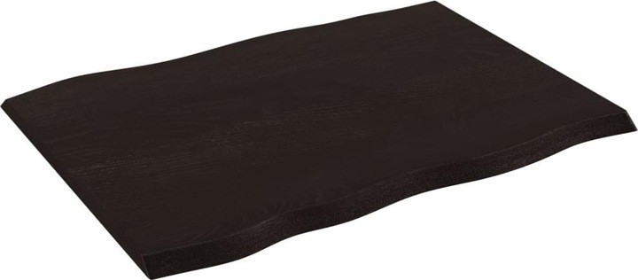 Actual product image VidaXL Tischplatte 80x60x2 cm Massivholz Eiche Behandelt (80 x 60 x 2 cm)