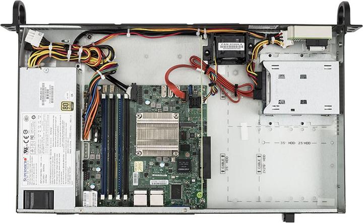Image du produit Bluechip SERVERline R11201s (Intel Atom C3558, 8 Go, Serveur en rack)