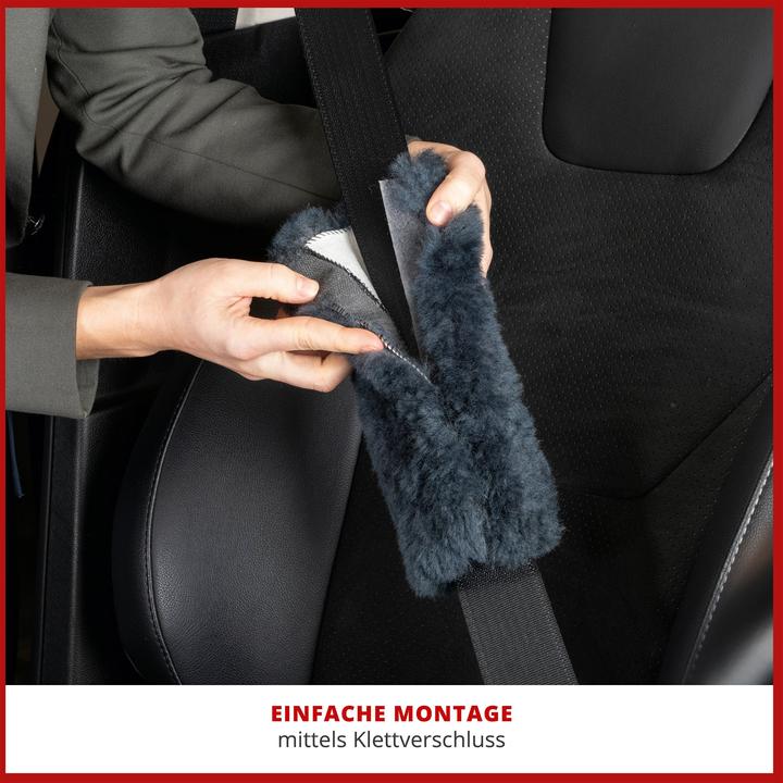 Image du produit Walser Coussinets de ceinture Millie en peau d'agneau, 2 pièces anthracite