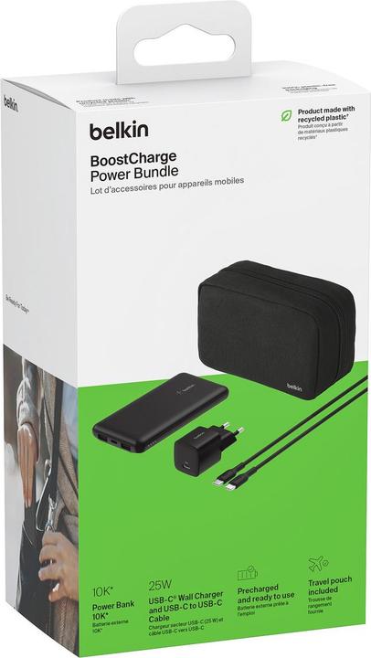 Produktbild Belkin BoostCharge Power-Set 25W 10.000mAh PB, Ladeger. BU041kqBK (10000 mAh, 25 W, 25 Wh)
