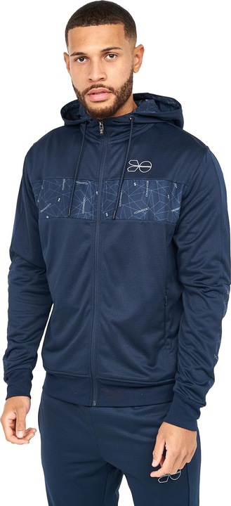 Actual product image Crosshatch Mens Pyramid Full Zip Track Top (S)