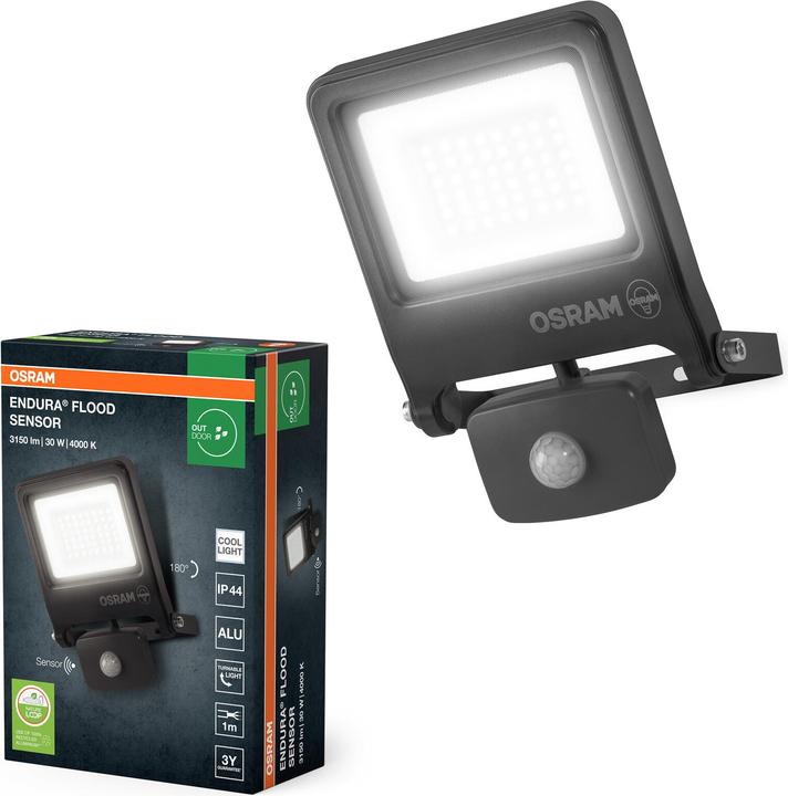 Immagine prodotto Ledvance OSRAM LED Fluter ENDURA Flood Sensor Cool White PCR Neutralweiss 4099854487040 (3000 lm, IP65)